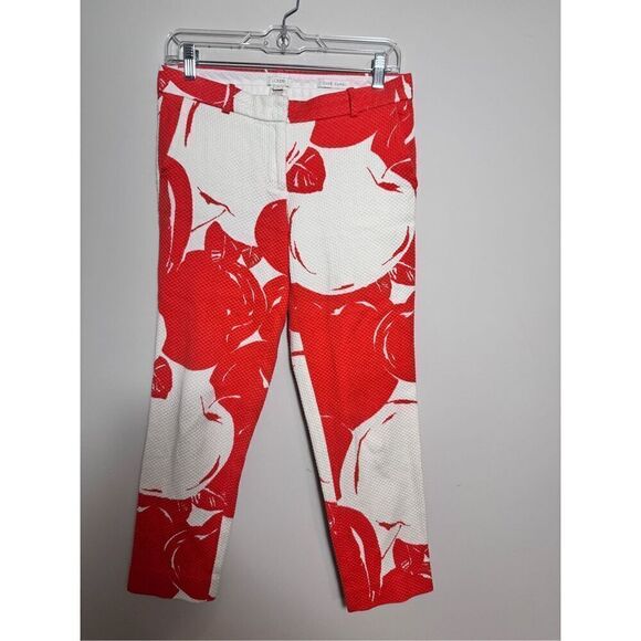J. Crew apple cafe capris cropped  sz 0 - Picture 1 of 8